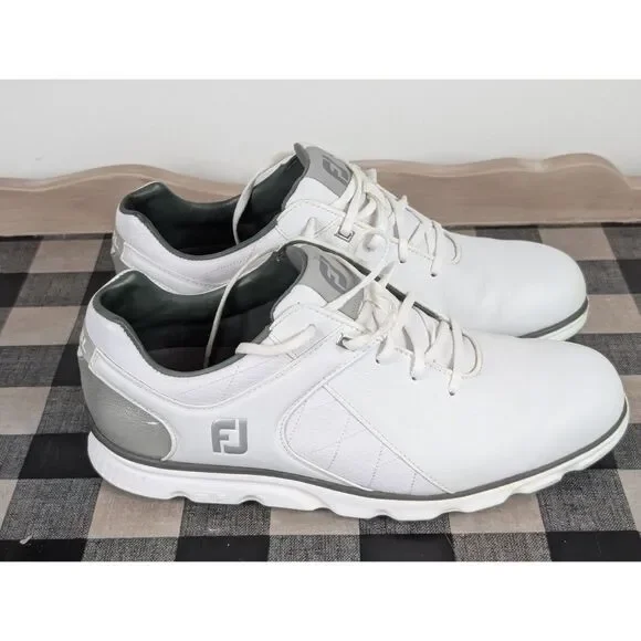 FootJoy Pro SL SoftSpike Golf Shoes White/Gray Men's Size 11 - Picture 4 of 13